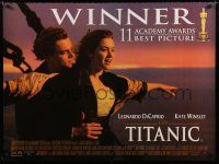 3a113 TITANIC awards DS British quad '97 DiCaprio, Kate Winslet, directed by James Cameron!