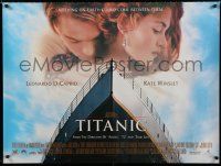 3a114 TITANIC DS British quad '97 DiCaprio, Kate Winslet, directed by James Cameron!