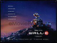 3a117 WALL-E advance DS British quad '08 Walt Disney, Pixar CG, robots, Best Animated Film!