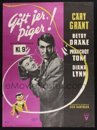 3a782 EVERY GIRL SHOULD BE MARRIED Danish '50 hapless doctor Cary Grant & pretty Diana Lynn!
