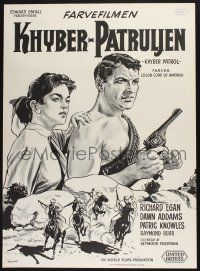 3a806 KHYBER PATROL Danish '55 Richard Egan, Dawn Addams, adventure on a mighty scale!