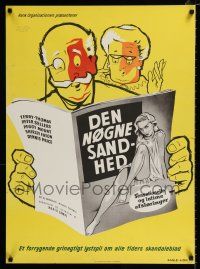 3a850 YOUR PAST IS SHOWING Danish '58 Peter Sellers, Terry-Thomas, The Naked Truth!