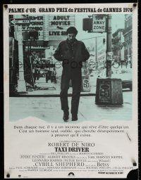 3a156 TAXI DRIVER French 24x31 '76 classic c/u of Robert De Niro walking, Martin Scorsese!
