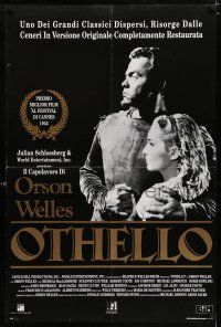 3a505 OTHELLO Italian 1sh R90s Orson Welles in the title role w/pretty Fay Compton, Shakespeare!