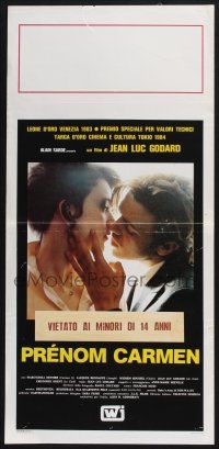 3a602 FIRST NAME: CARMEN Italian locandina '83 Jean-Luc Godard directed, sexy Maruschka Detmers!