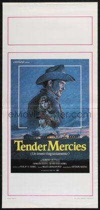 3a644 TENDER MERCIES Italian locandina '83 Beresford, Bysouth art of Robert Duvall, Tess Harper!