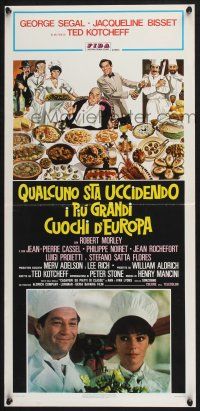 3a650 WHO IS KILLING THE GREAT CHEFS OF EUROPE Italian locandina '78 Segal, Jacqueline Bisset