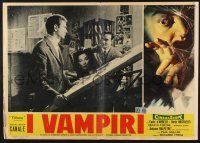 3a511 DEVIL'S COMMANDMENT set of 11 Italian photobustas '57 Mario Bava's I Vampiri, Gianna M Canale!