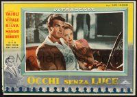 3a544 OCCHI SENZA LUCE set of 2 Italian photobustas '56 Calzavara, Luciano Taioli , Milly Vitale!
