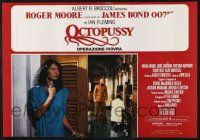 3a515 OCTOPUSSY set of 8 Italian photobustas '83 Roger Moore as James Bond, sexy Maud Adams!