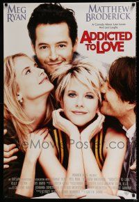 3b026 ADDICTED TO LOVE advance DS 1sh '97 Meg Ryan, Matthew Broderick, Kelly Preston