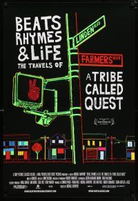 3b096 BEATS, RHYMES & LIFE: THE TRAVELS OF A TRIBE CALLED QUEST 1sh '11 cool neon artwork!
