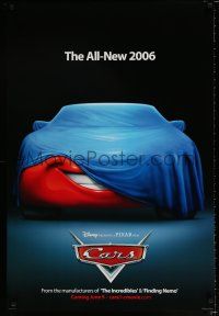 3b147 CARS advance DS 1sh '06 Walt Disney animated automobile racing, the all-new 2006!