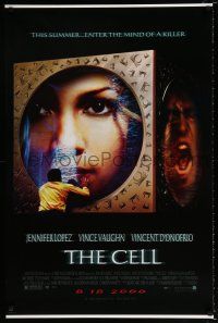 3b159 CELL advance DS 1sh '00 Jennifer Lopez enters the mind of a killer, cool sci-fi fantasy image