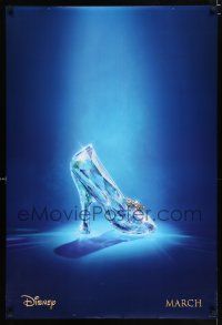 3b168 CINDERELLA teaser DS 1sh '15 great image of classic glass slipper!