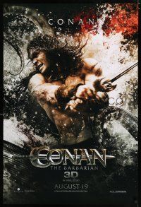 3b174 CONAN THE BARBARIAN teaser DS 1sh '11 cool image of Jason Momoa in title role!