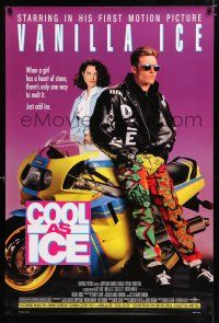 3b182 COOL AS ICE 1sh '91 first Vanilla Ice movie, just add ice to melt a heart of stone!