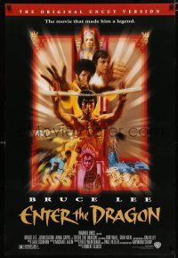 3b239 ENTER THE DRAGON DS 1sh R97 Bruce Lee kung fu classic, the movie that made him a legend!