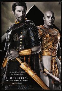 3b251 EXODUS: GODS & KINGS style A teaser DS 1sh '14 Christian Bale as Moses, Joel Edgerton!