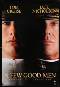 3b268 FEW GOOD MEN teaser 1sh '92 best close up of Tom Cruise & Jack Nicholson!