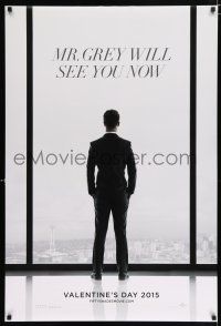 3b269 FIFTY SHADES OF GREY teaser DS 1sh '15 Jamie Dornan in the title role as Christian Grey!