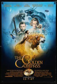 3b309 GOLDEN COMPASS bottom credits advance DS int'l 1sh '07 Kidman, Craig, Dakota Richards!