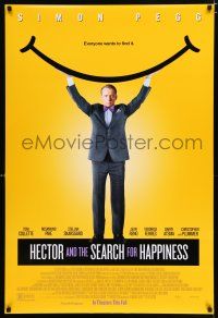 3b345 HECTOR & THE SEARCH FOR HAPPINESS advance DS 1sh '14 cool image of Simon Pegg!