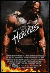 3b347 HERCULES advance DS 1sh '14 cool image of Dwayne Johnson in the title role!