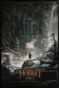 3b358 HOBBIT: THE DESOLATION OF SMAUG teaser DS 1sh '13 cool image of Bilbo outside Erebor!