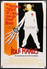 3b380 IDLE HANDS DS 1sh '99 a touching story of a boy and his right hand, cool artwork!