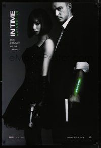 3b383 IN TIME style A teaser DS 1sh '11 Justin Timberlake, Amanda Seyfried, cool sci-fi!