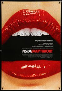 3b394 INSIDE DEEP THROAT DS 1sh '05 the story behind the most profitable film in movie history!