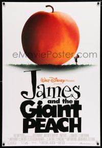 3b409 JAMES & THE GIANT PEACH DS 1sh '96 Walt Disney stop-motion fantasy peach cartoon!