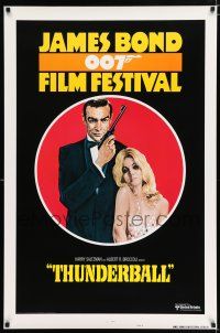 3b410 JAMES BOND 007 FILM FESTIVAL style B 1sh '75 Sean Connery w/sexy girl, Thunderball!