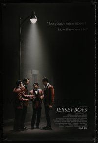 3b411 JERSEY BOYS int'l advance DS 1sh '14 John Lloyd Young as Frankie Valli, The Four Seasons!