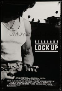3b453 LOCK UP 1sh '89 great image of Sylvester Stallone in prison!
