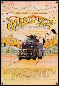 3b469 MAGIC TRIP DS 1sh '11 Ken Kesey's search for a Kool Place, image of hippie bus & art!
