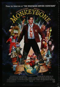 3b499 MONKEYBONE style A DS 1sh '01 Brendan Fraser, Bridget Fonda, sexy Rose McGowan!