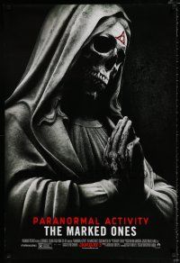 3b550 PARANORMAL ACTIVITY THE MARKED ONES advance DS 1sh '14 horror image of praying skeleton!
