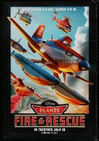 3b572 PLANES: FIRE & RESCUE advance DS 1sh '14 Walt Disney CGI aircraft kid's adventure!