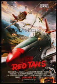 3b612 RED TAILS style A advance DS 1sh '12 Cuba Gooding Jr & Terence Howard as WWII fighter pilots!