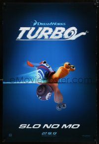 3b773 TURBO style A teaser DS 1sh '13 voice of Ryan Reynolds, cool art of racing snail!