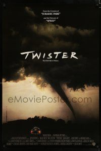3b781 TWISTER int'l DS 1sh '96 storm chasers Bill Paxton & Helen Hunt, cool image of tornado!