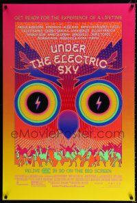 3b785 UNDER THE ELECTRIC SKY DS 1sh '14 cool wild psychedelic art image of owl!