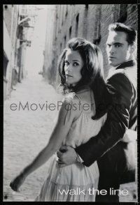 3b798 WALK THE LINE style B teaser DS 1sh '05 Joaquin Phoenix as Johnny Cash, Reese Witherspoon!