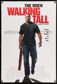 3b801 WALKING TALL 1sh '04 The Rock, Johnny Knoxville, based on the true story of Buford Pusser!