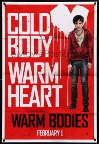 3b805 WARM BODIES teaser DS 1sh '13 Nicholas Hoult, Teresa Palmer, cold body, warm heart!