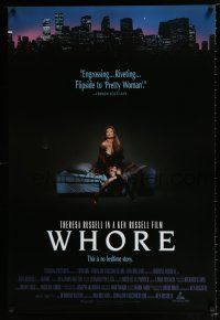 3b819 WHORE DS 1sh '91 Ken Russell directs sexy Theresa Russell in title role!