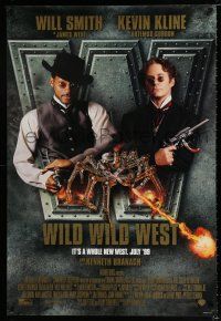 3b823 WILD WILD WEST advance DS 1sh '99 Will Smith, Kevin Kline, it's a whole new West!