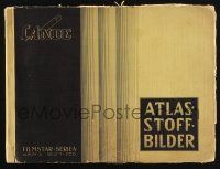 3c013 ATLAS-STOFF-BILDER German 9x13 cigarette card album '32 with 199 cloth images of top stars!